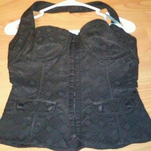 Marciano halter corset top